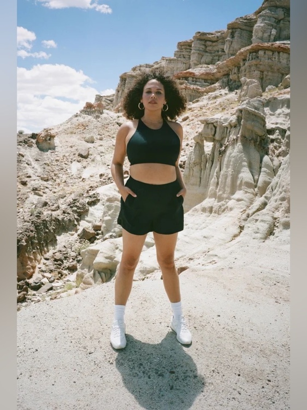 Girlfriend Collective Gazelle Shorts in Black Large
